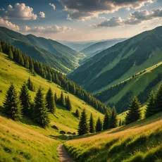 Aventuri în Carpați: Trasee de Drumeție: Traseele din Carpați, precum „Vârful Omu”, oferă peisaje spectaculoase